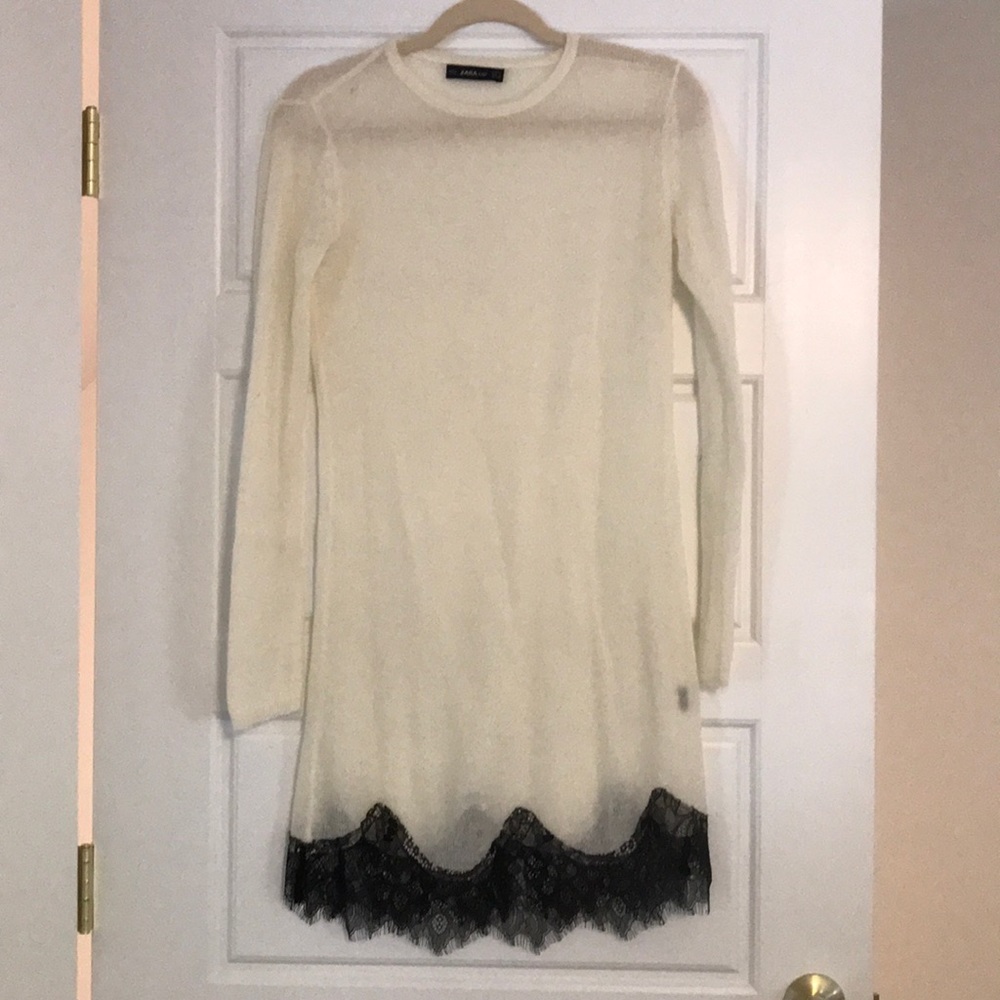 Zara knit sheer sweater
